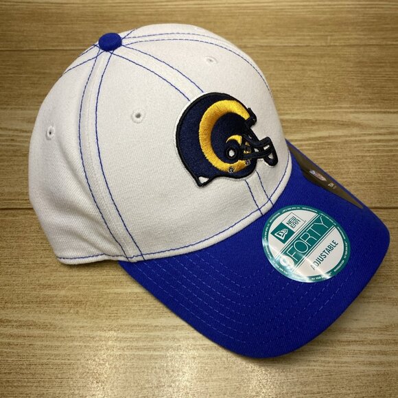 VTG Logo Los Angeles Rams Snap Back New Era 9Forty 2 Tone NFL Cap Adjustable Hat - Picture 3 of 14